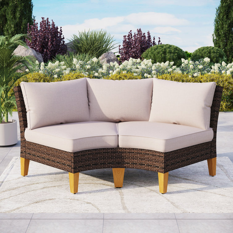 Curved best sale garden chair